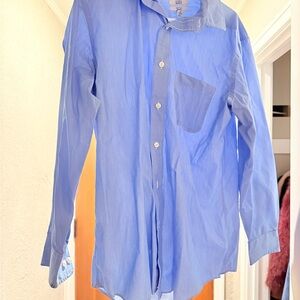 croft & barrow Light Blue Long-Sleeve Button Shirt